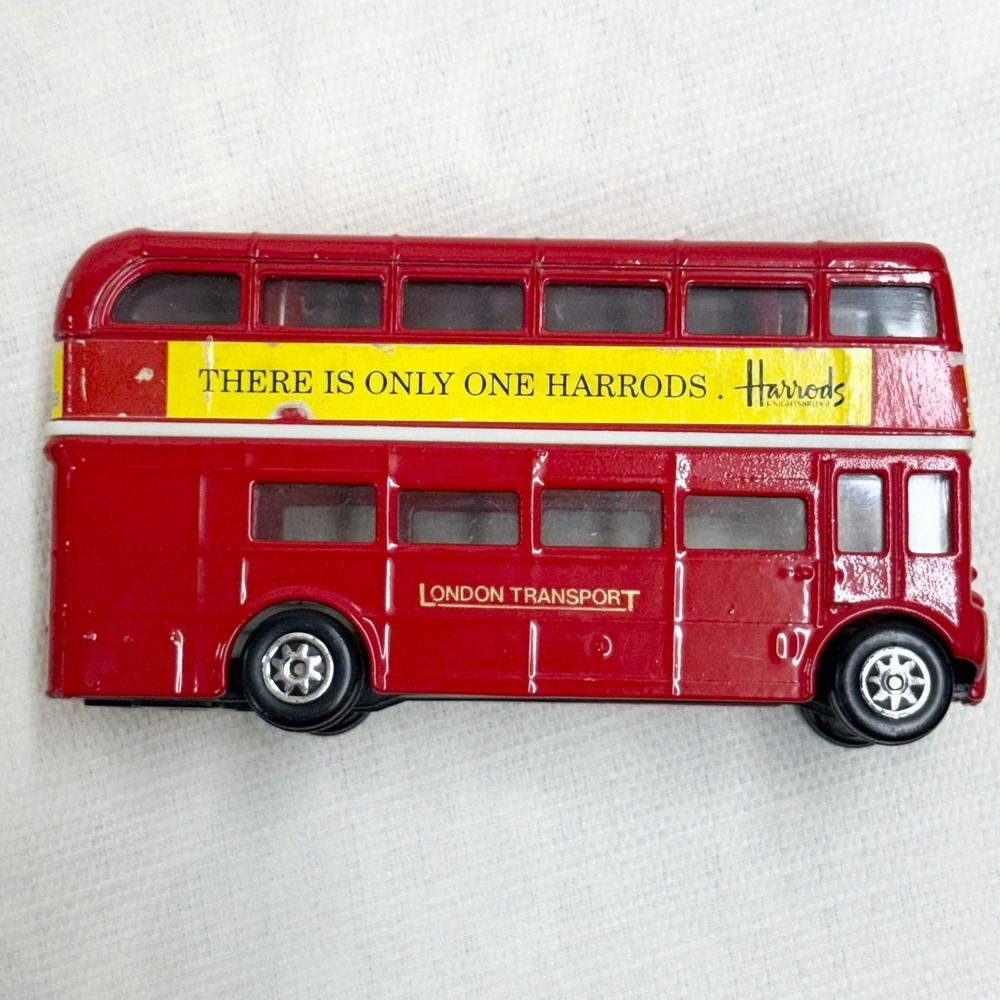 Zyll Models London Transport Double Decker Bus Harrods Red Diecast Model Toy - Picture 12 of 16